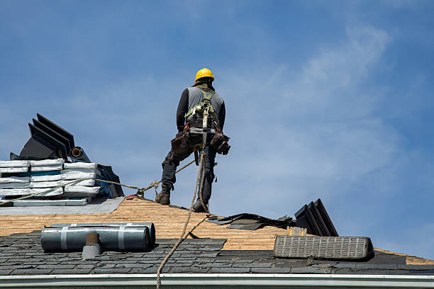 Professional Gutter Installation technician working in Blackwater, AZ